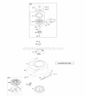 Part Location Diagram of 592366 Briggs and Stratton Fan-Flywheel